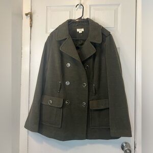 Cato size L pea coat NWOT